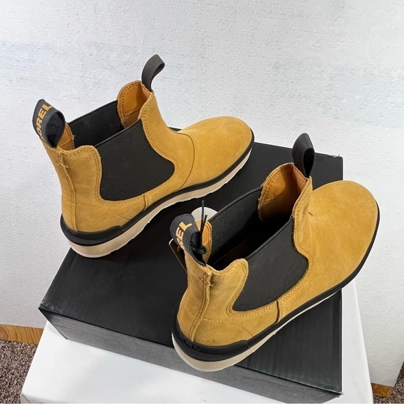 SOREL Hi-Line Heel Chelsea Boots Sz 11 Brown NWT Waterproof Suede Outdoor Women - Picture 5 of 10